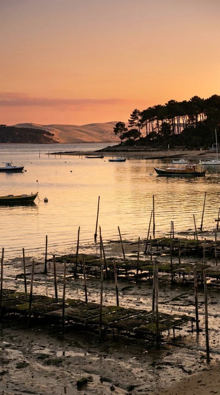 Fin de journée lumineuse sur le Bassin d’Arcachon