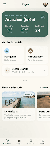 Écran Explorer de Pigne